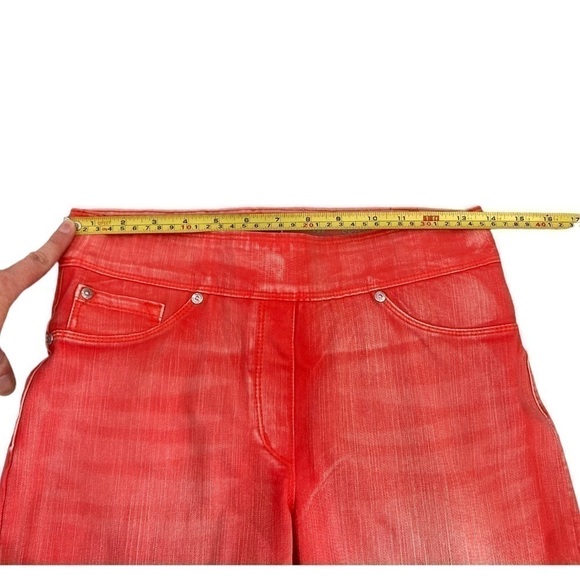 NWT Coral Pink Cropped Denim Bermuda Short Capri Pant - Picture 6 of 8